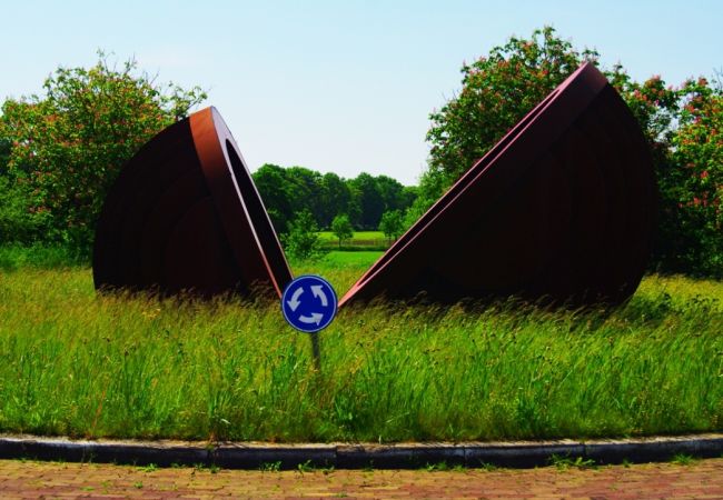 Kunstwerk rotonde Oosterwolde