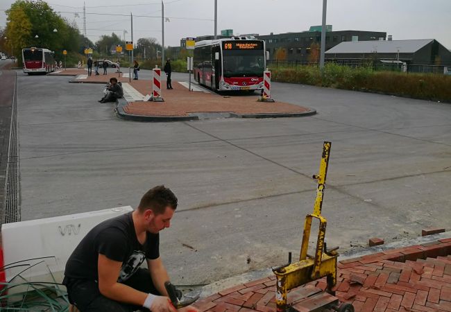 Aanleg stationsplein Winschoten vordert gestaag