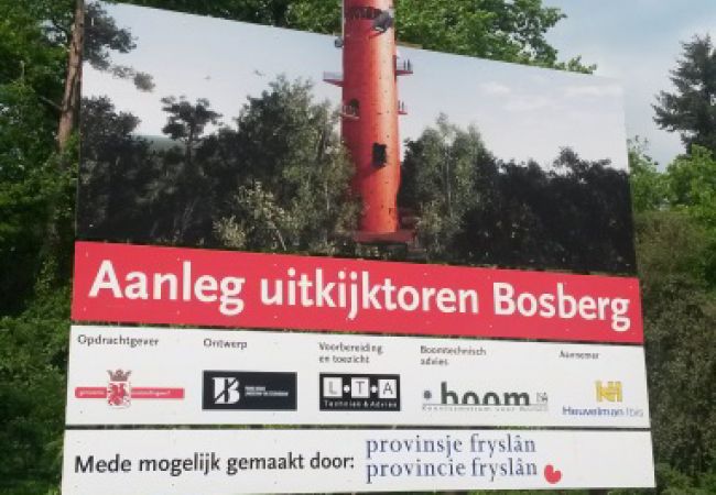 Bouw van de Bosbergtoren in Appelscha gestart