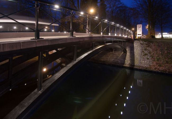 Bruggen over de vestinggracht in Groenlo