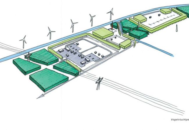 Inpassing gascompressorstation Midwolda