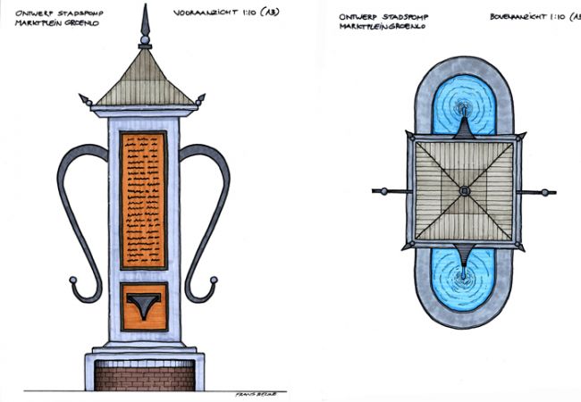 Stadspomp Marktplein Groenlo